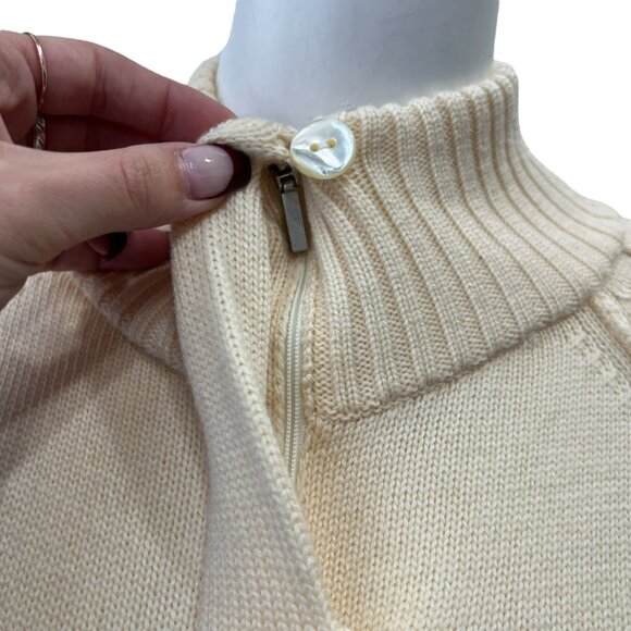 $605 NWT Voyage Marina Rinaldi Cream Cardigan Wool Sweater size Large - Picture 3 of 11